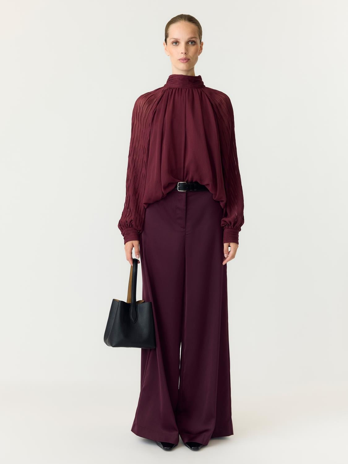 YASOLERA Top - Maroon Banner - VERO MODA & VILA Bergvik